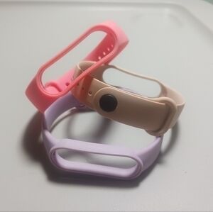 Silicone Strap Wristbands, Set of 3